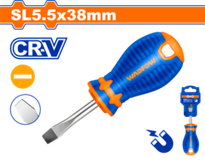 Oтвертка плоская SL5.5х38мм (12/240) WADFOW WSD1251