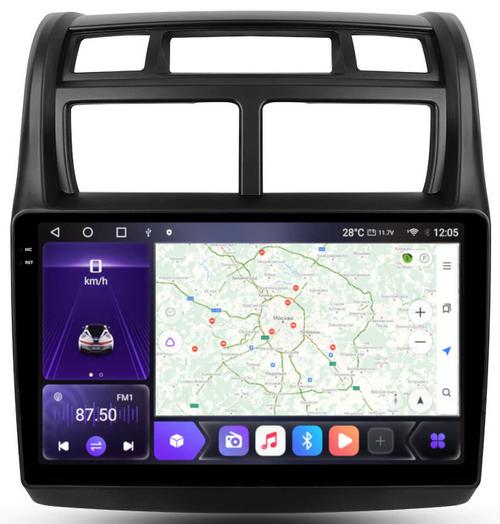 Магнитола для KIA Sportage 2008-2010 - Kuberg OL-9734 QLed+2K, Android 12, Быстрая, CarPlay, 4G SIM-слот