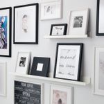 Полка для картин IKEA MOSSLANDA (МОССЛЭНДА), Белый, 55 см