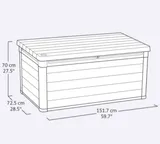 Keter Сундук Кортина (Cortina box 570L) 570л, графит — фото 5