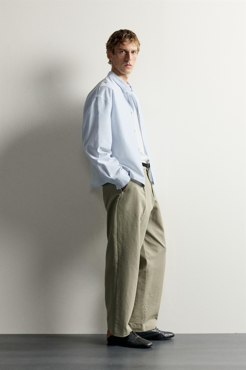РУБАШКА BOXY FIT — ZARA
