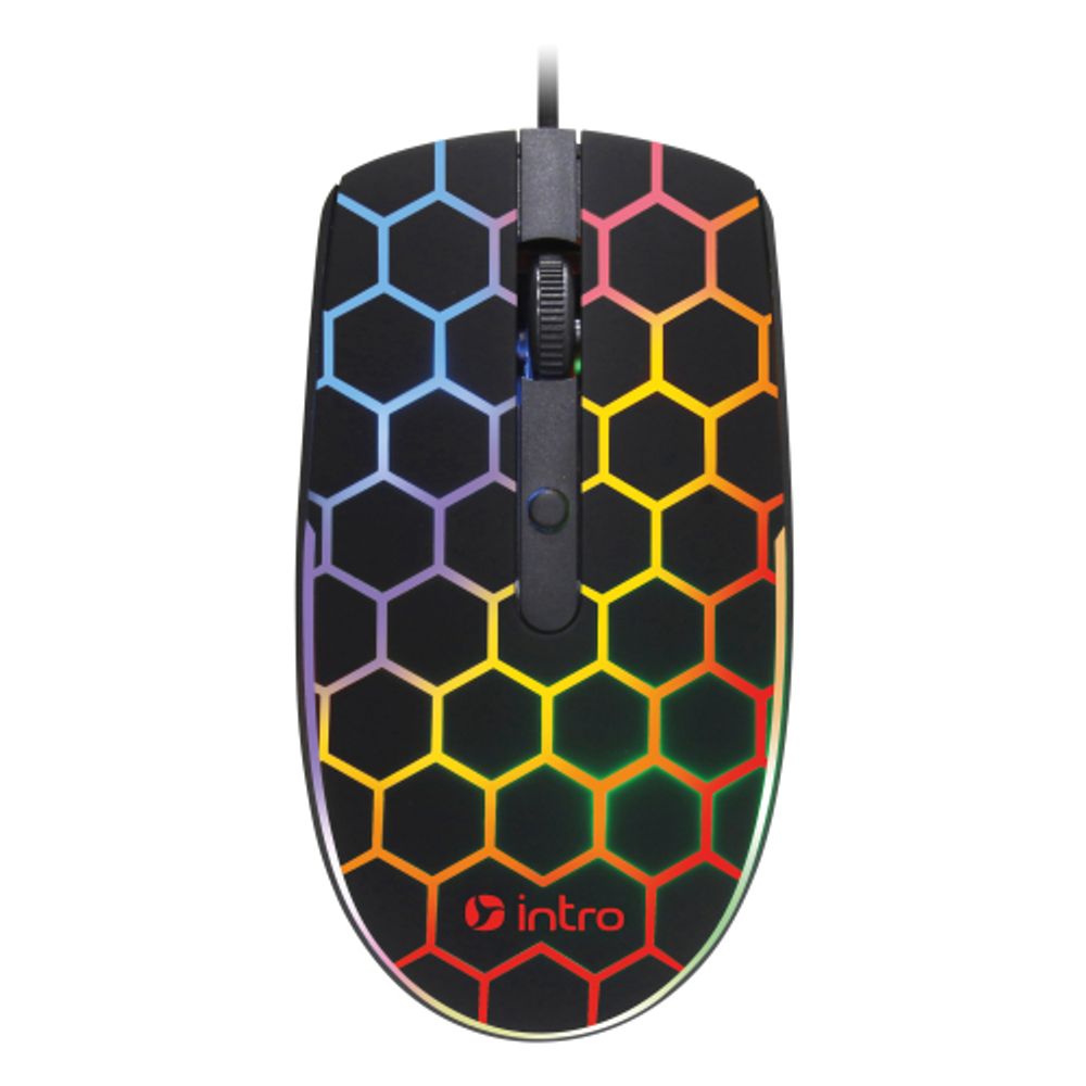 Мышь Intro MG278 игровая проводная 800-3600dpi черная | Мыши