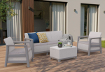 Комплект мебели Сканди (Scandi Linea 3 Seater Set) пепельно-серый
