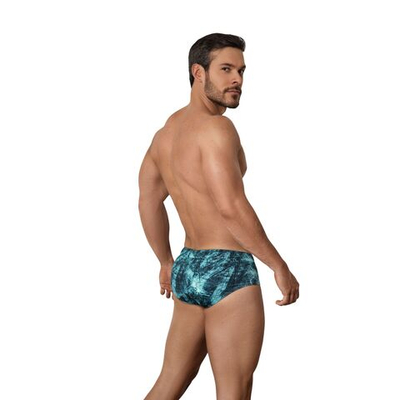 Синие принтованные плавки Madero Swimsuit Brief (Размер: XL) (Цвет: синий)