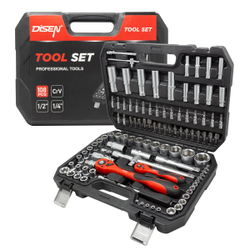 Набор инструментов 108пр.1/4''1/2''(6гр.)(4-32мм) DISEN DS-41082-5