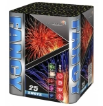Батарея салютов Fancy (SB25-01) от Maxsem, 25 залпов, 30 мм