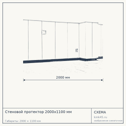 Стеновой протектор 2000х1100 мм — от 5 200 ₽