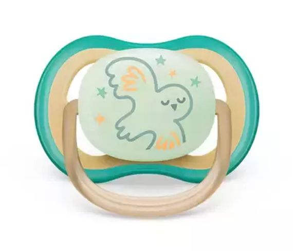 Əmzik\ ultra air soother nighttime, 0-6m, deco neutral, 1-pack
