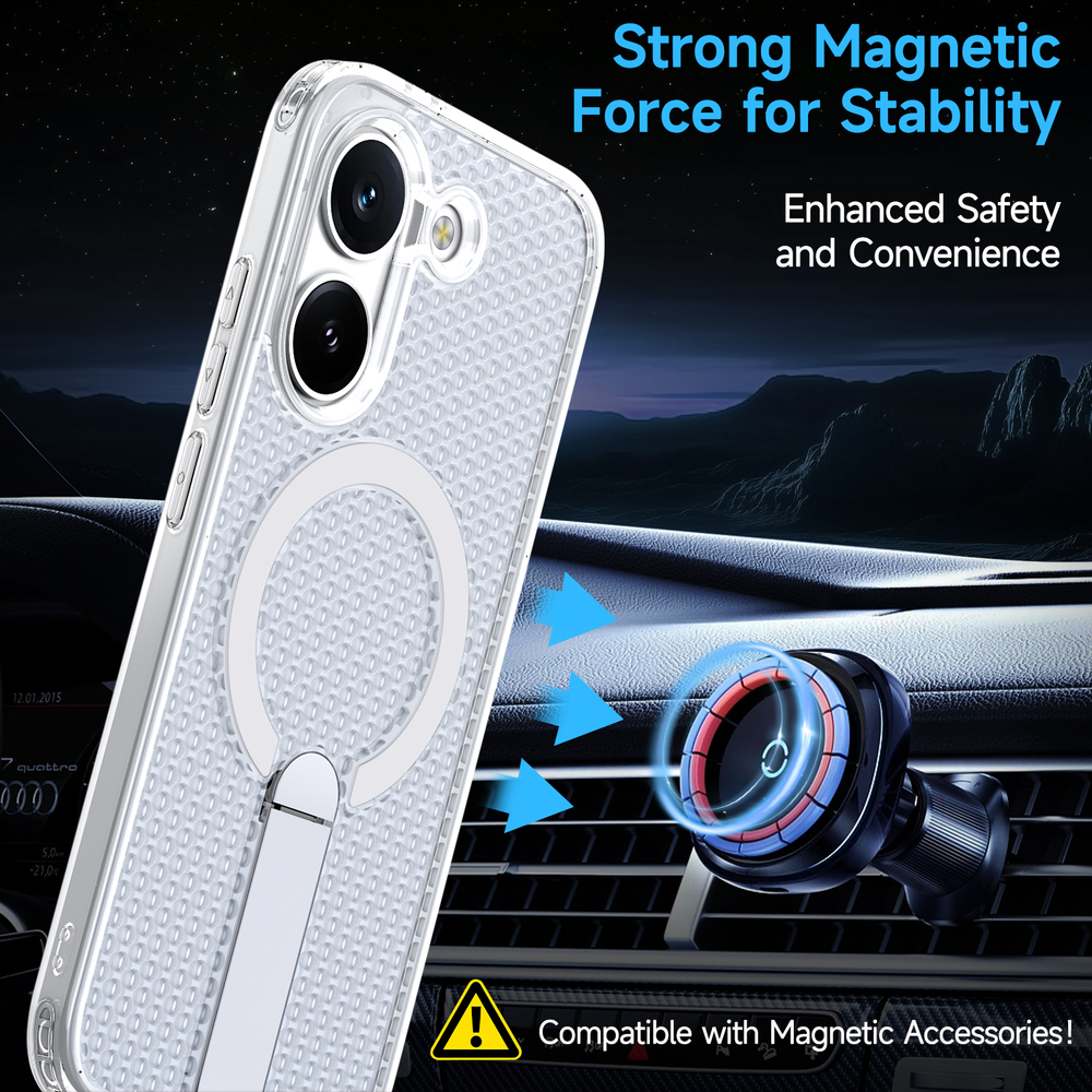 Прозрачный чехол Mesh Pro Magnetic Case для Poco X8 Pro 5G