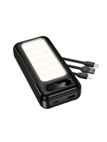 Внешний аккумулятор hoco J177 с кабелем Type-C iP и подсветкой 20000 mAh