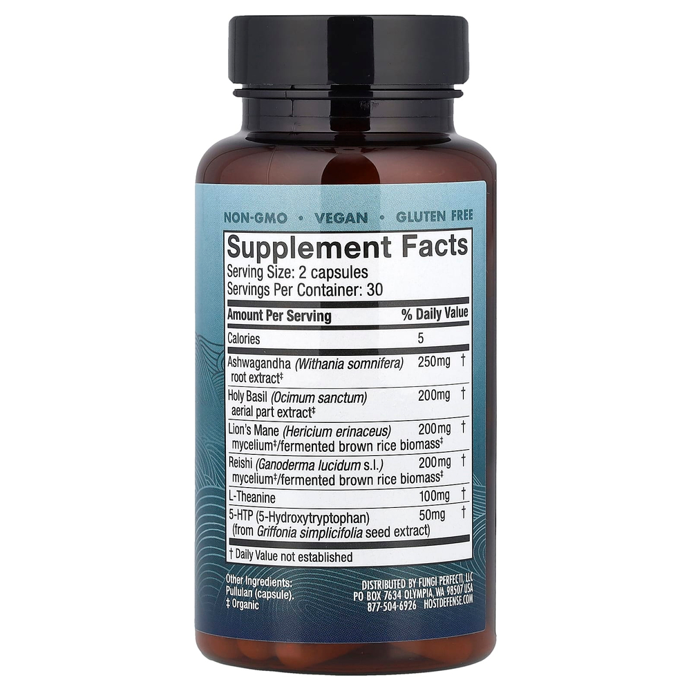 Host Defense, Mushrooms ™ Mycobenefits, Mood, 60 капсул