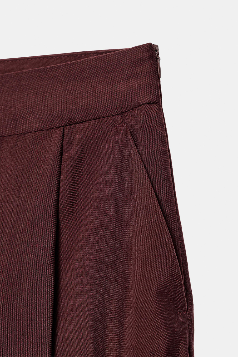 БРЮКИ ПРЯМОГО КРОЯ СО СКЛАДКАМИ — ZARA