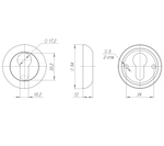 Вставка CYLINDER ET-CP- хром