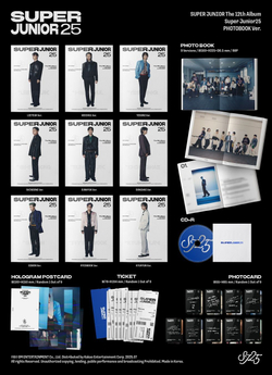Альбом SUPER JUNIOR - SUPER JUNIOR25 12th Album PHOTOBOOK RANDOM Version