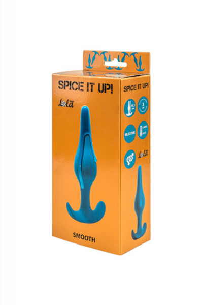 Анальная пробочка для ношения Spice it up Smooth Aquamarine (Цвет: аквамарин)