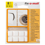 Защитный универсальный самоклеящийся демпфер Стройбат fix-o-moll 15х15 мм белый 8 шт 246570