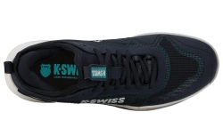 Мужские кроссовки теннисные K-Swiss Hypercourt Pinnacle - carbon/blanc de blanc/baltic