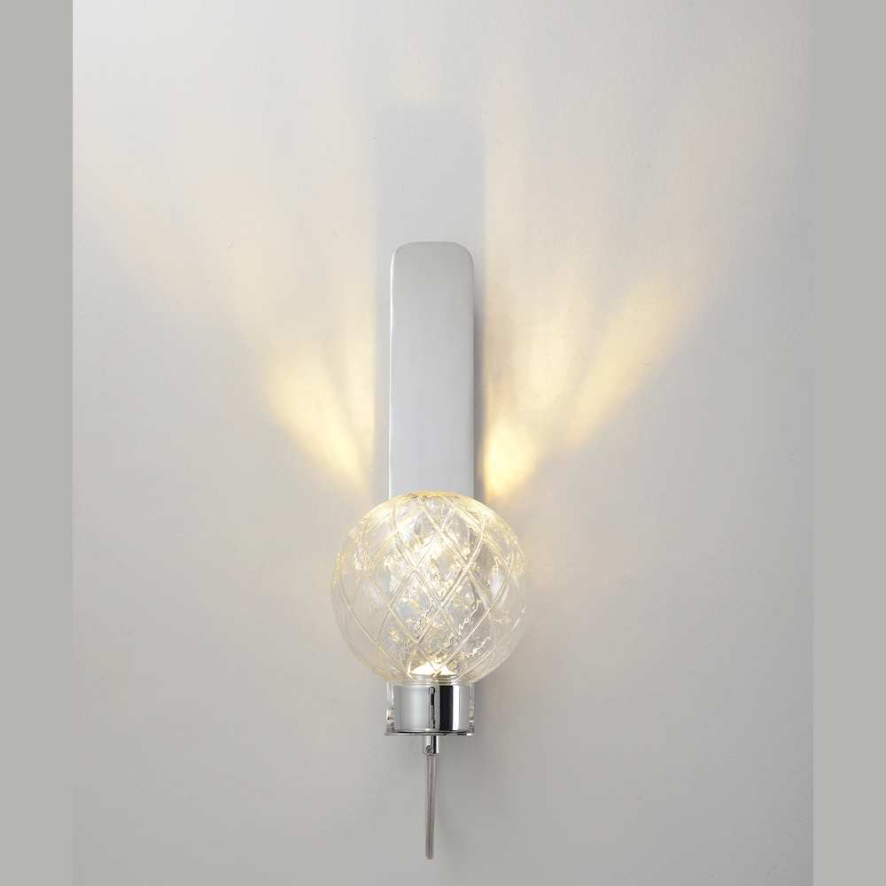 Настенный светодиодный светильник Crystal Lux BELLA AP1 CHROME