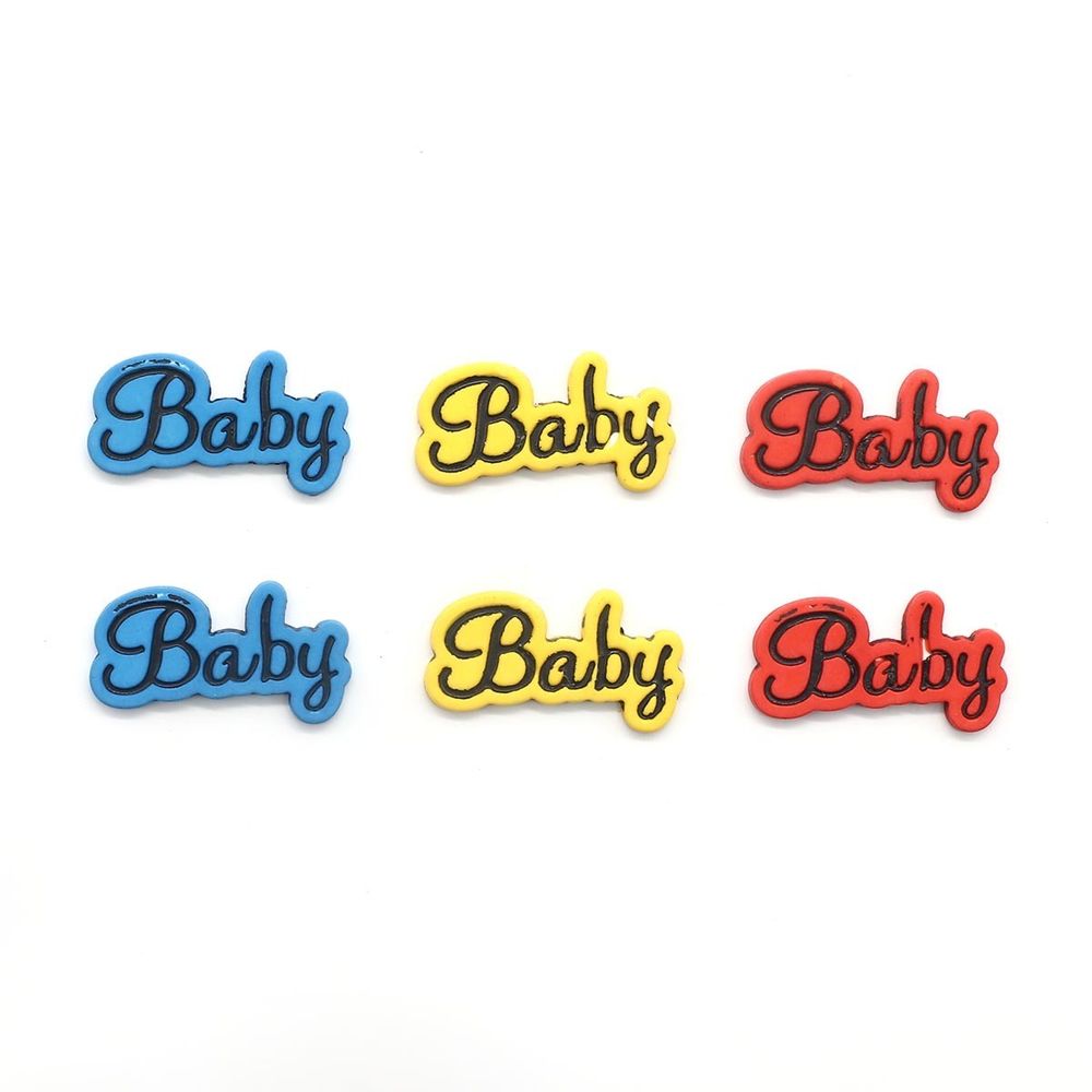 Украшения декоративные: пуговицы Baby, 6 шт, Magic Buttons I1579-DW2