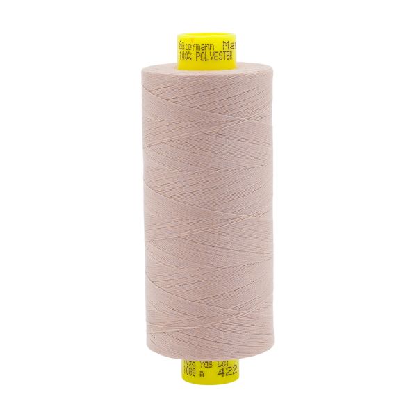 Нитка Gutermann Mara 150 (1000 метров), 1 кат., особо тонкая | 422 холодный бежевый