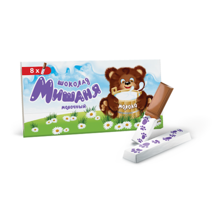 Шоколад Мишаня Молочный 8*80 гр