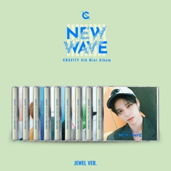 Альбом CRAVITY - NEW WAVE 4th Mini Album Jewel Case 9 Version SET