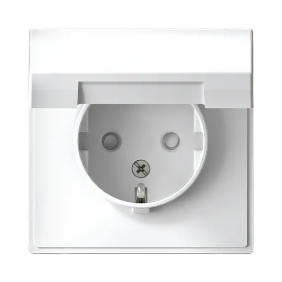 Розетка с крышкой Systeme Electric ArtGallery Белый GAL000146