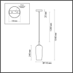 Подвесной светильник Lumion ELLIE 6551/1B