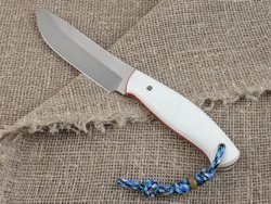 Нож для бушкрафта "Гефест", сталь VG-10/Elmax, рукоять G10 (белая)