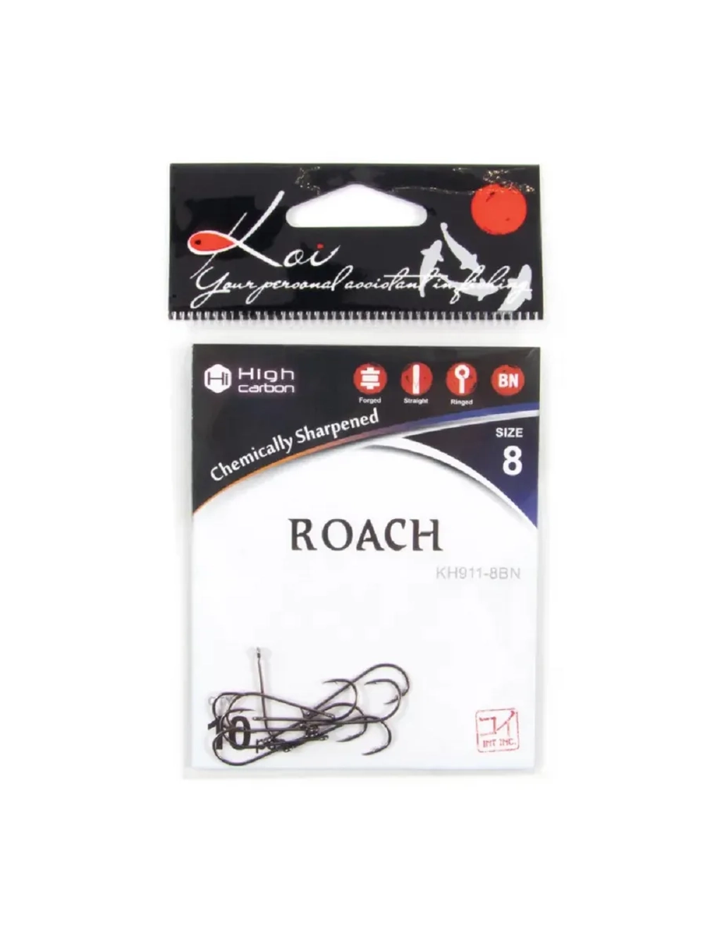 Крючок KOI "ROACH", размер 8 (INT), цвет BN