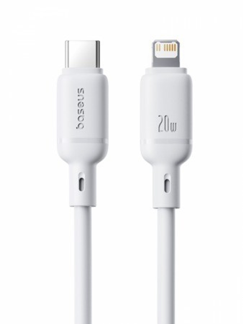 Кабель-зарядка Type-C на Lightning Baseus Silky Series 20W 2м (P10377700213-01) белый