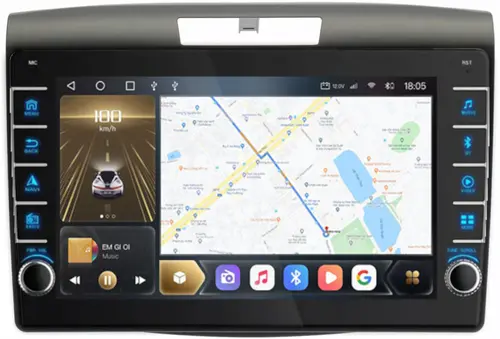 Магнитола для Honda CR-V 4 2012-2016 - Kuberg SF-9641 (кнопки и крутилки), Android 12, Быстрая, CarPlay, 4G SIM-слот