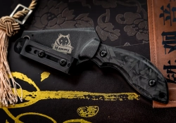 Туристический нож Hammy Elmax StoneWash Carbon