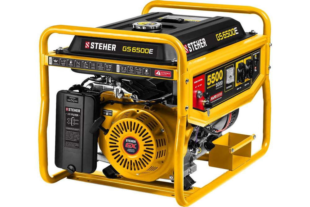 Бензиновый генератор (5.5 кВт) STEHER (GS-6500E)