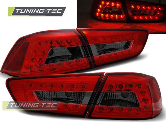Задние фонари RED SMOKE LED для MITSUBISHI LANCER 8 SEDAN 08-11