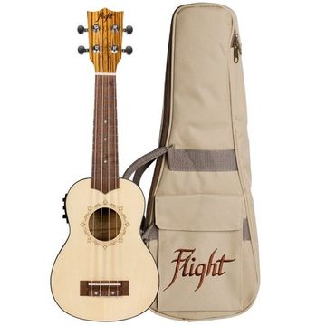 Укулеле концерт FLIGHT DUC 325 CEQ SP/ZEB