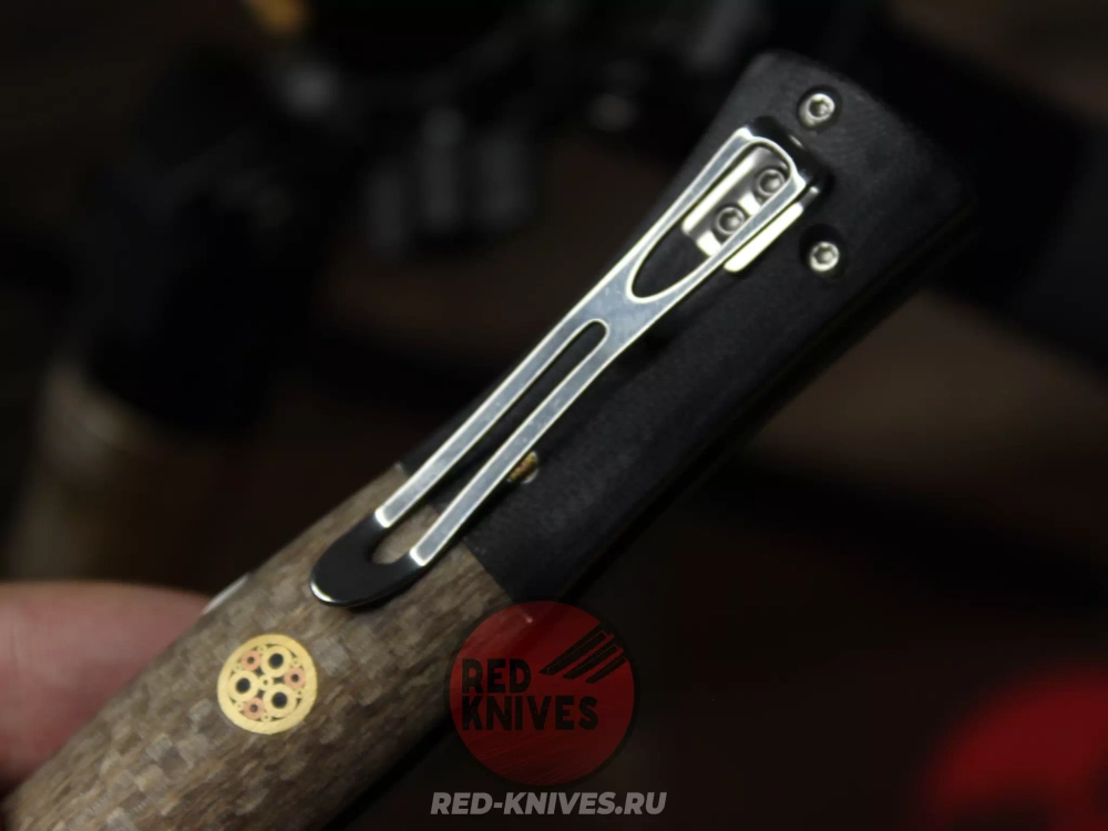 Складной нож Reptilian Кабальеро-02 сталь D2, рукоять G10 + микарта