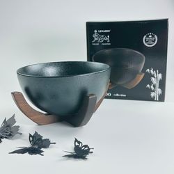 Lenardi 235-050 Салатник 23,5см на подставке BLACKWOOD в под.уп.(х6)Фарфор