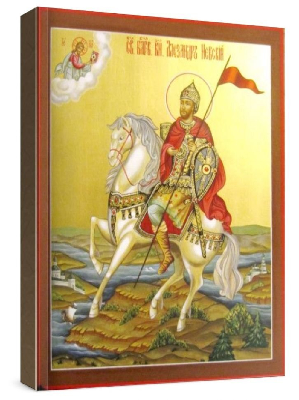 Александр Невский (рукописная икона)