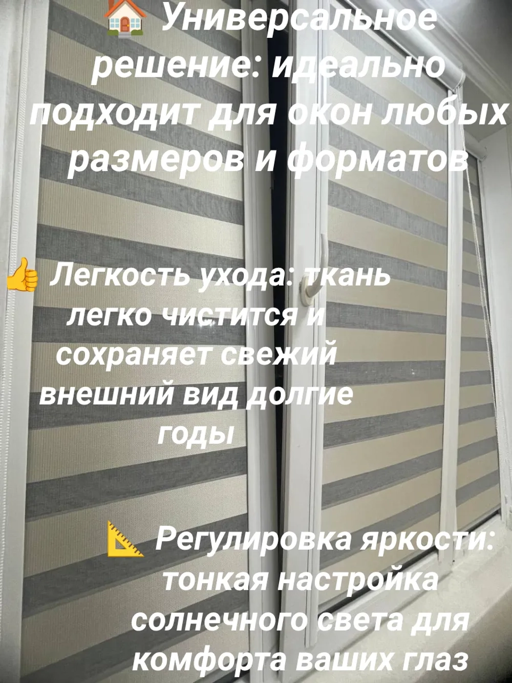 Рулонные шторы День-Ночь 52х160 см