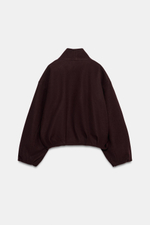 ДВУБОРТНАЯ КУРТКА ИЗ МЯГКОЙ ТКАНИ — ZARA