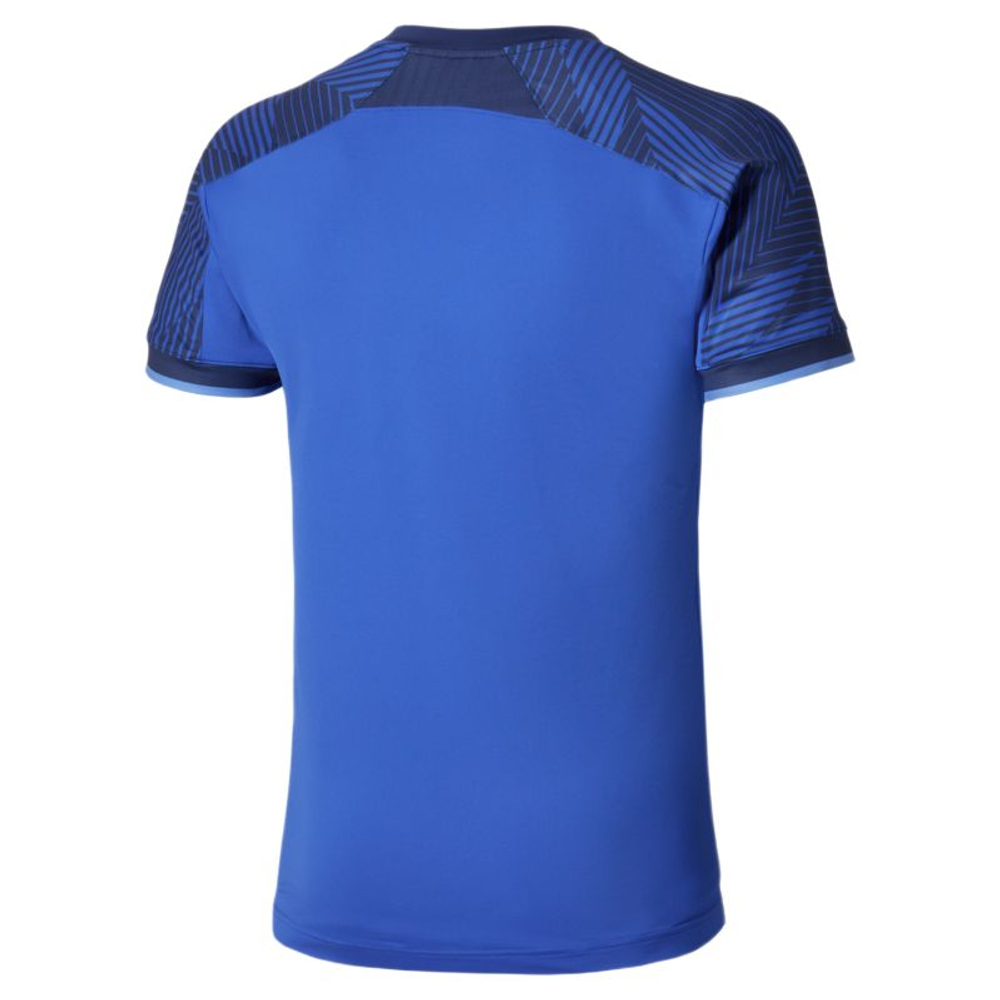 Мужская теннисная футболка Mizuno Stargazer Shadow Short-Sleeve - dazzling blue