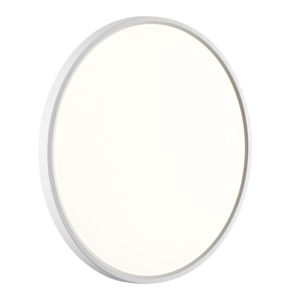 7659/40L MITRA LED SN 551 Светильник пластик/белый LED 40Вт 3000/4000K D495 IP40 ALFA WHITE