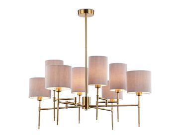 Люстра на штанге 8*E14 LH72383/8 BS/GR латунь/серый High Light Classic Ambrella
