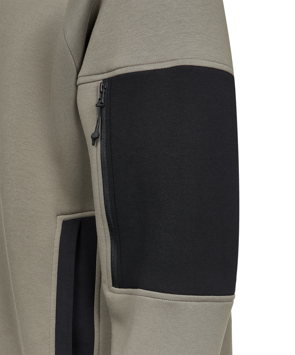 Свитшот на молнии 1/4 JOGEL Power Inside Half Zip Sweatshirt, черный/оливковый