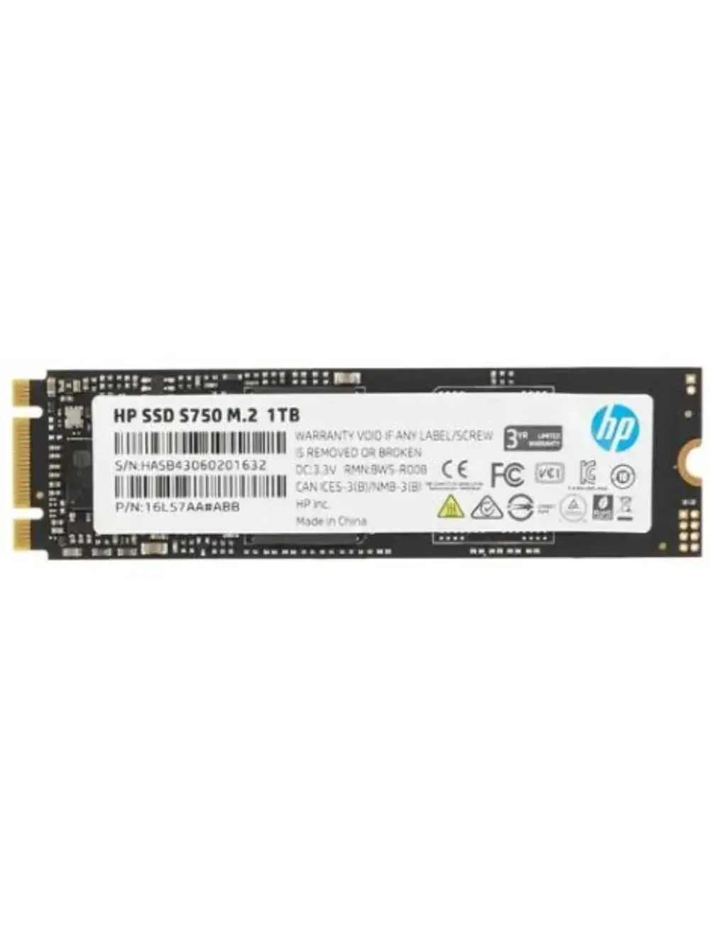 1 ТБ M.2 SSD накопитель S750 16L57AA#ABB