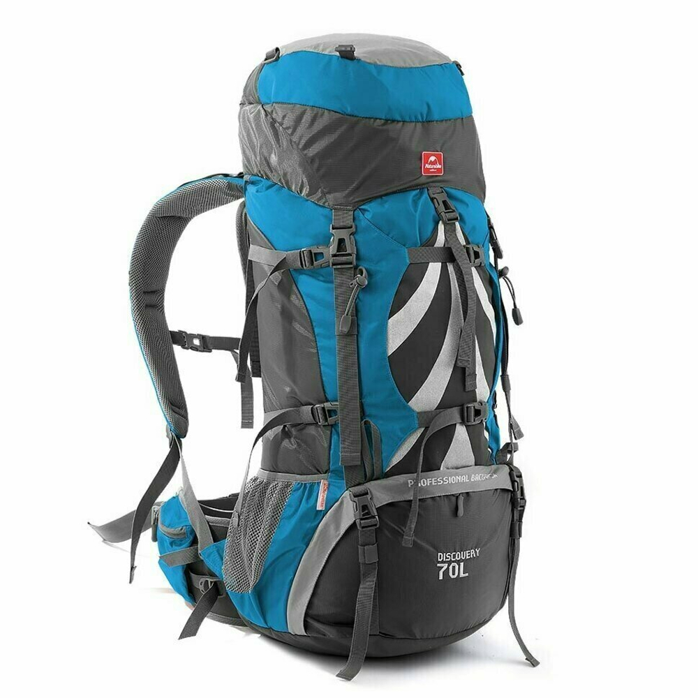 Рюкзак туристический Naturehike NH70B070-B 70L голубой, 6927595709023