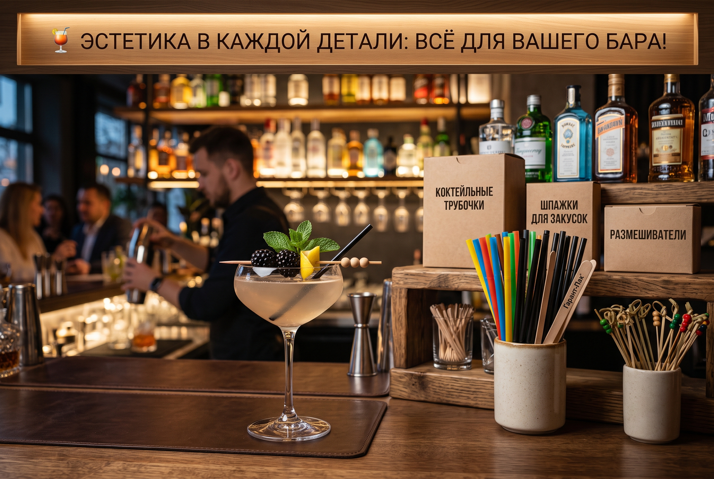 🍹 Эстетика в каждой детали: всё для вашего бара!