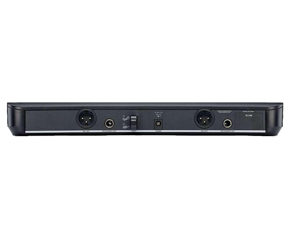 SHURE BLX88E M17 662-686 MHz двухканальный приемник для радиосистем серий PG, SM, BETA