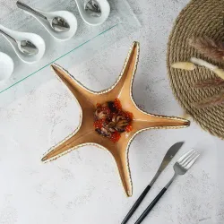 Блюдо для подачи 28*28 см h6 см 100 мл для закусок Звезда Pearl Starfish Frutti di Mare P.L. [1]